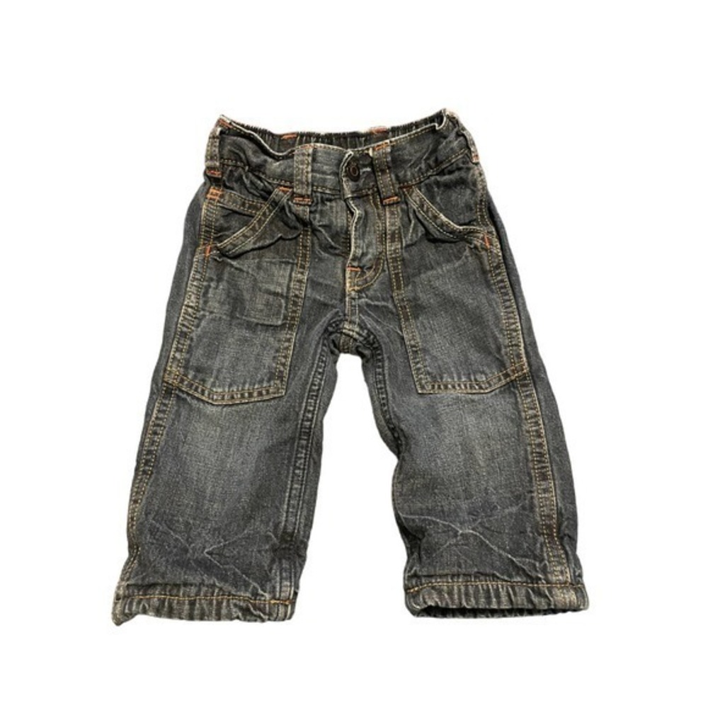 Baby Gap 1969 Infant Toddler Boys Denim Jeans FLEECE LINED WARM Sz 6-12 Months